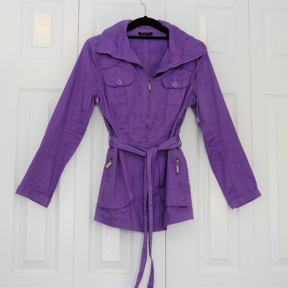 Seductions Purple Utility Jacket in size XS